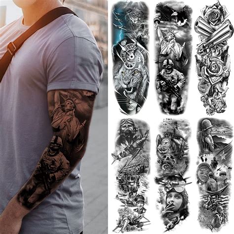 fake full sleeve tattoos|More.